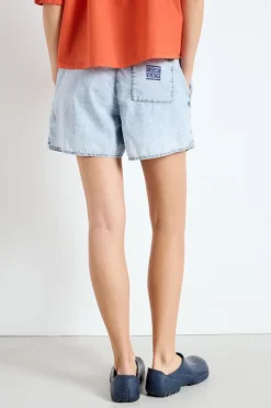 Dames short blauw