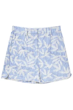 Dames short blauw