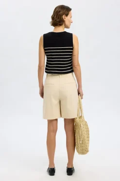 Dames short bruin