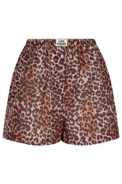Dames short bruin