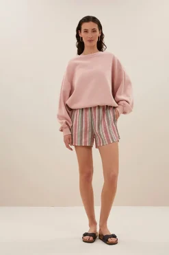 Dames short bruin