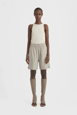 Dames short ecru