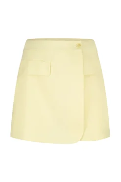 Dames short geel