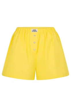 Dames short geel