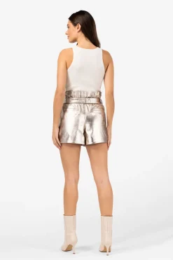 Dames short goud