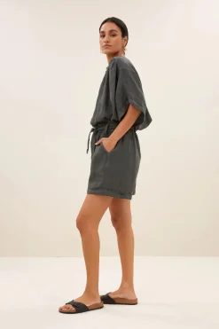 Dames short grijs