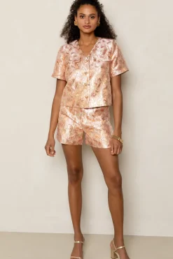 Dames short oranje