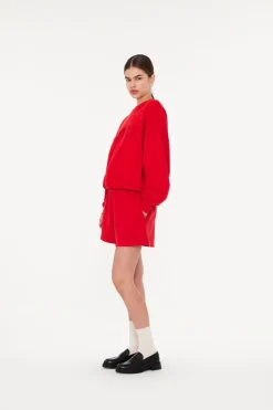 Dames short rood