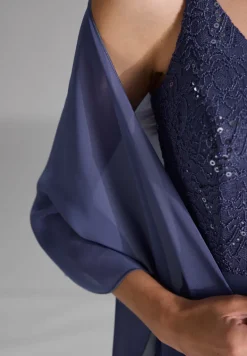 Dames sjaal blauw