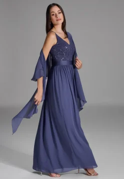 Dames sjaal blauw