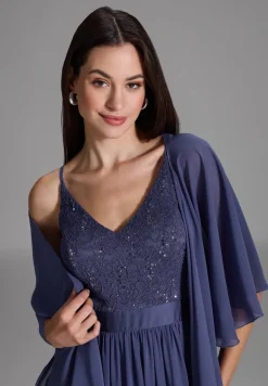 Dames sjaal blauw