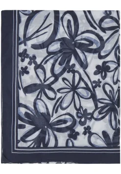 Dames sjaal blauw