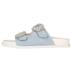 Dames slippers blauw