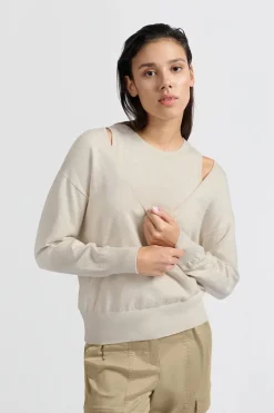 Dames sweater bruin