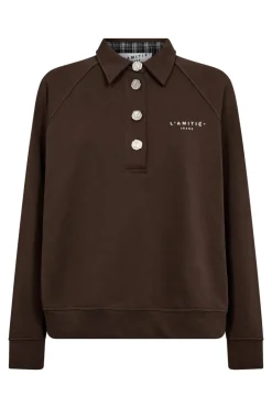 Dames sweater bruin