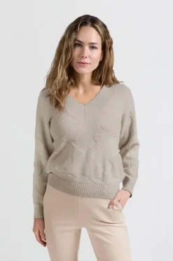 Dames sweater bruin