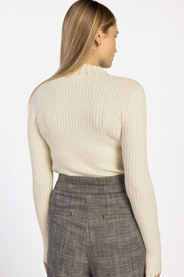 Dames sweater ecru