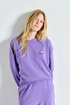 Dames sweater paars