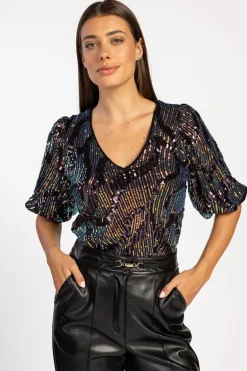 Dames top blauw