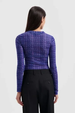 Dames top blauw