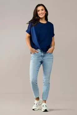 Dames top blauw