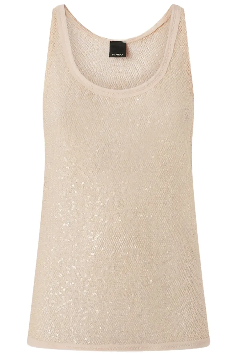 Dames top bruin