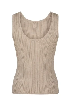 Dames top bruin