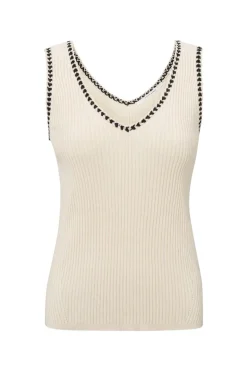 Dames top bruin