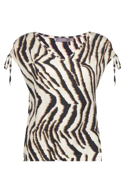 Dames top bruin