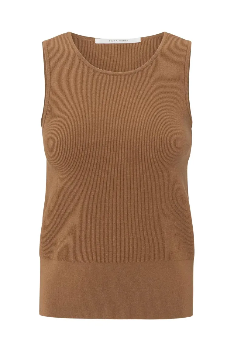 Dames top bruin