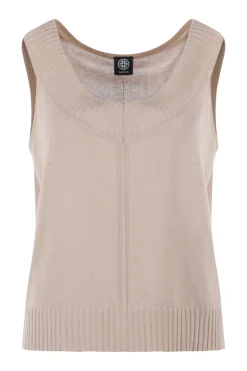 Dames top bruin