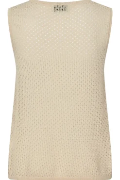 Dames top ecru