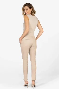 Dames top ecru
