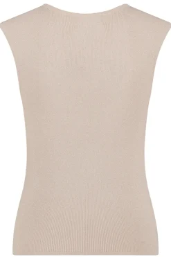 Dames top ecru