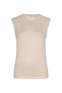 Dames top ecru