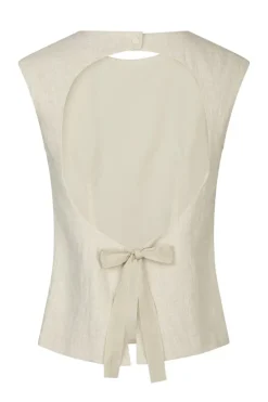 Dames top ecru