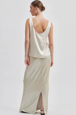 Dames top ecru