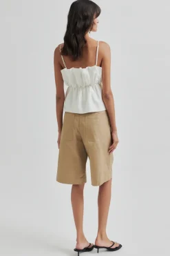 Dames top ecru