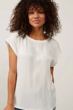 Dames top ecru