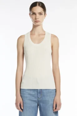 Dames top ecru