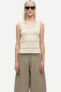 Dames top ecru