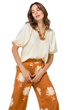 Dames top ecru