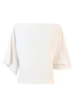 Dames top ecru