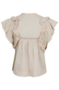 Dames top ecru
