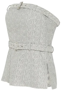 Dames top grijs
