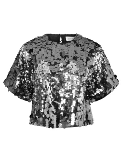 Dames top zilver