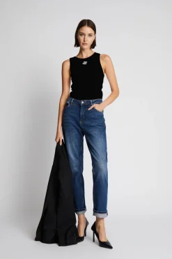 Dames top zwart