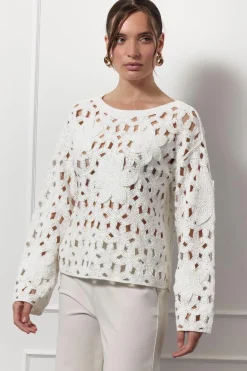 Dames trui ecru