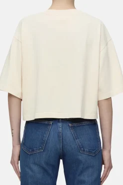 Dames t-shirt korte mouw bruin
