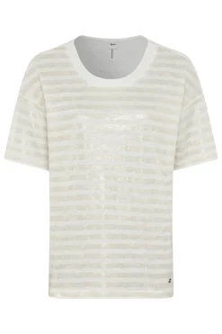 Dames t-shirt korte mouw bruin